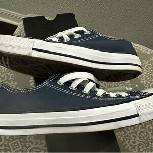 Converse Navy Low-Top Sneakers with White Accents